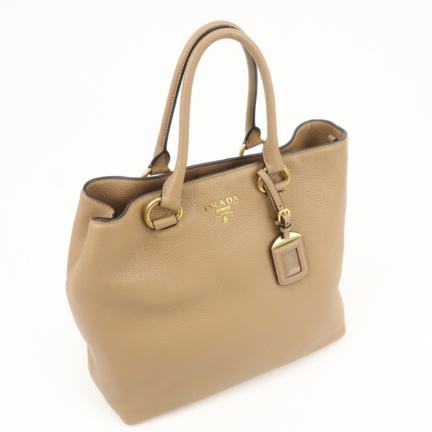 Prada Logo Leather 2Way Bag Tote Bag Shoulder Bag Brown 1BG865【Pre-order】