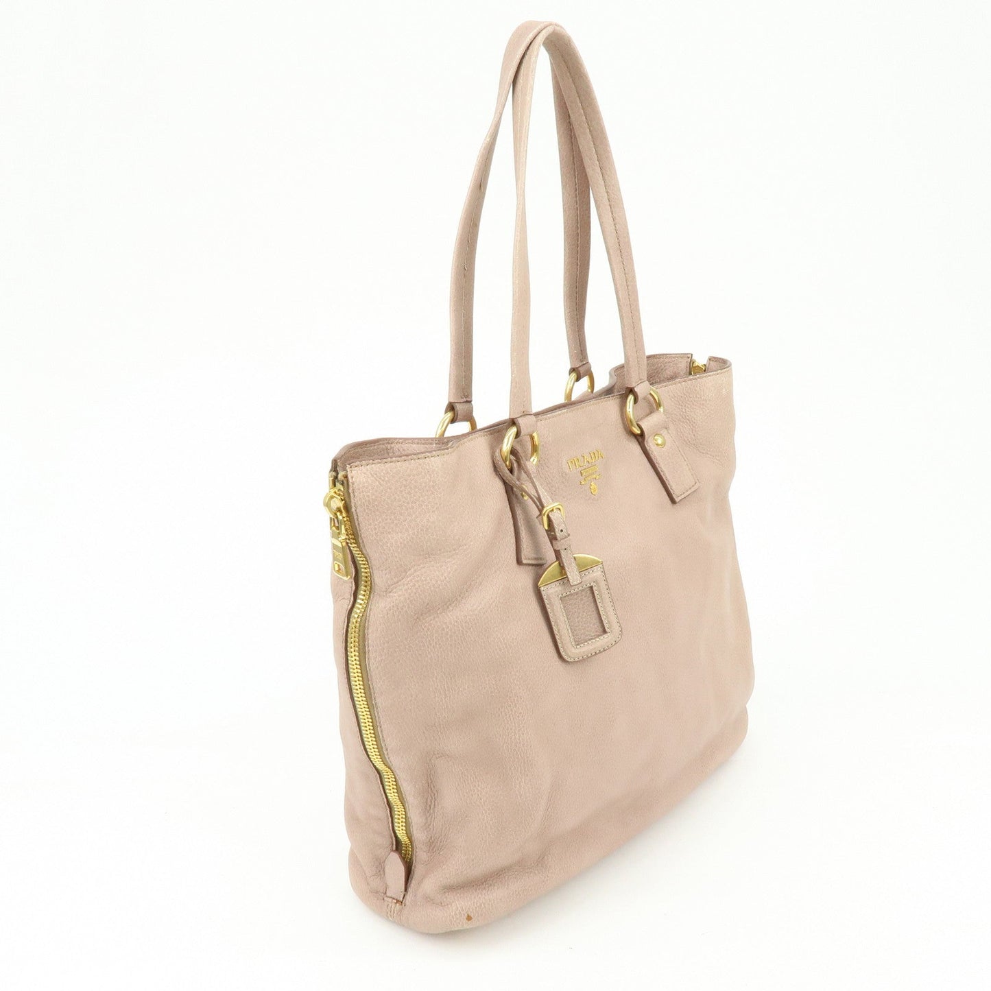 Prada Logo Leather Tote Bag Shoulder Bag Pink【Pre-order】