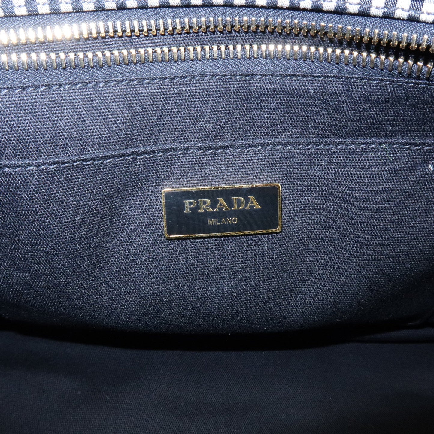Prada Canapa Canvas 2Way Bag Hand Bag Shoulder Bag Black Ivory【Pre-order】