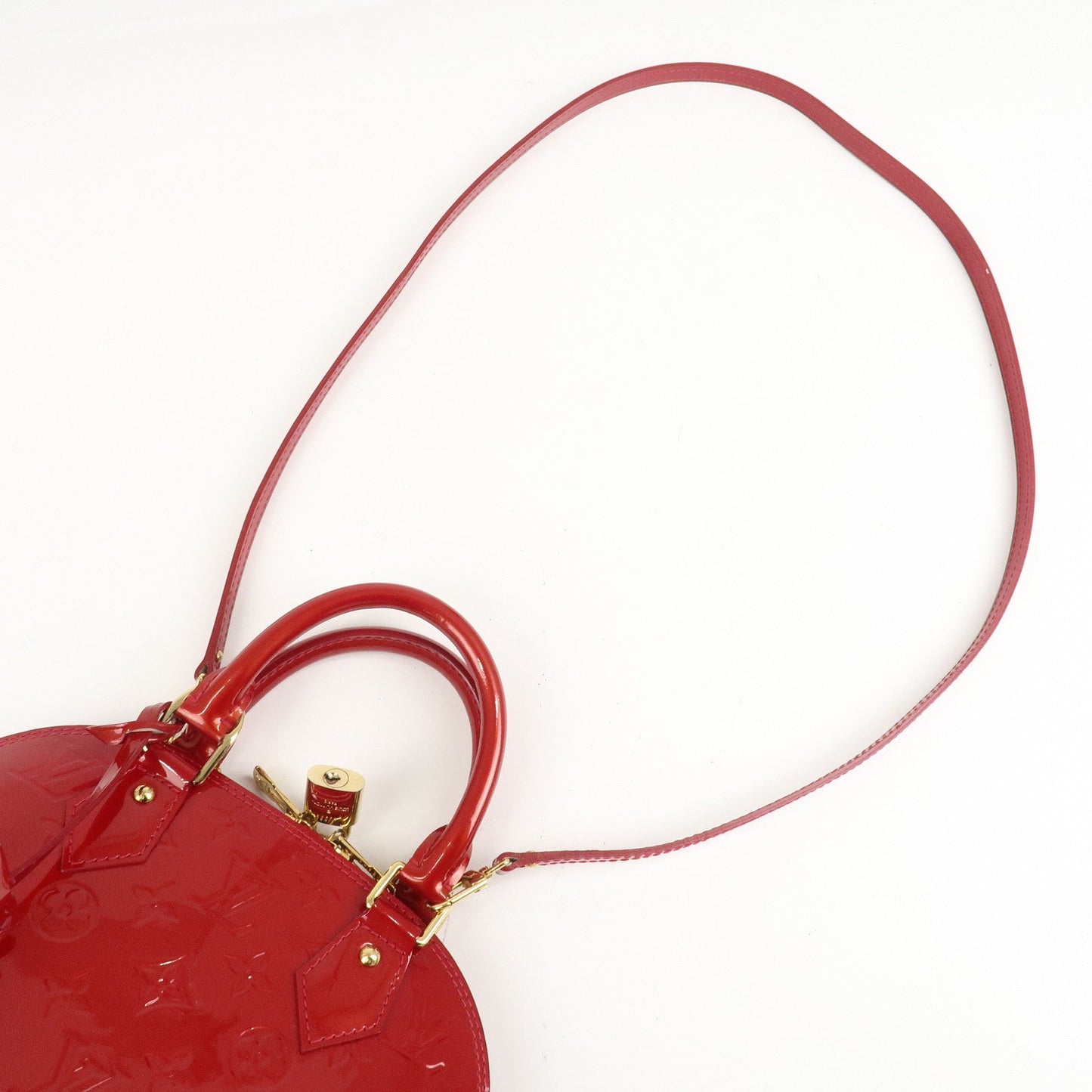 Louis Vuitton Monogram Vernis Alma BB 2Way Bag Red POMME D'AMOUR M91606【Pre-order】