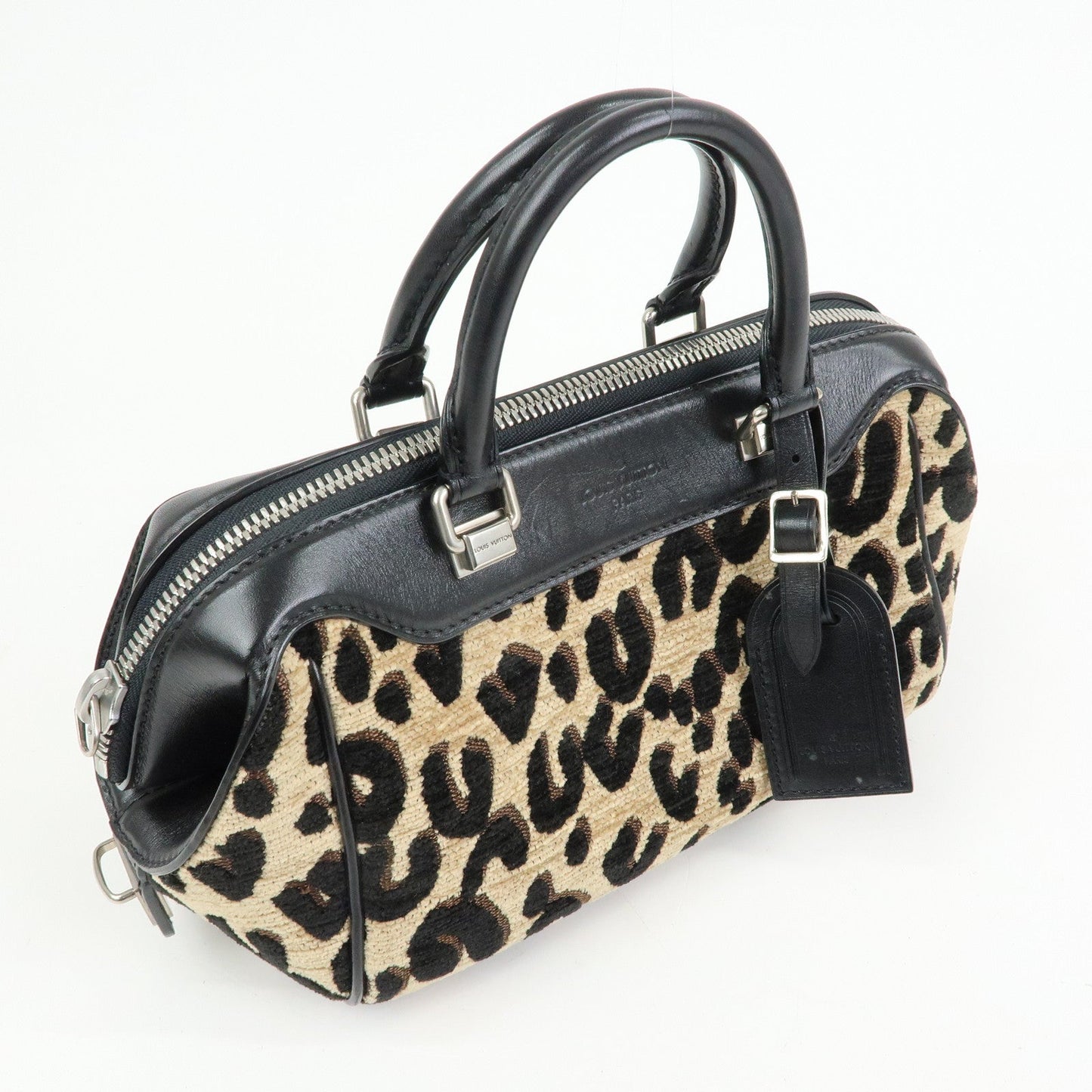 Louis Vuitton Jacquard Canvas Leather Leopard Baby Hand Bag M94257【Pre-order】
