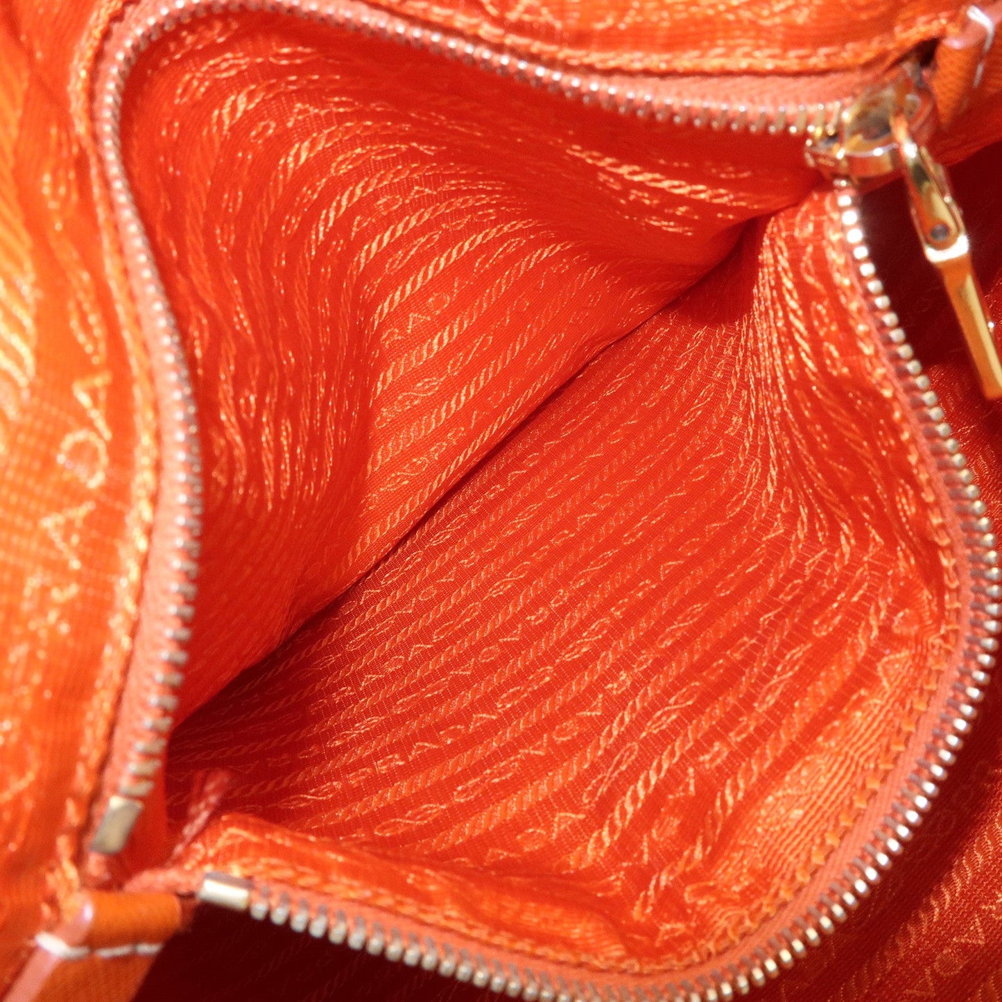 Prada Nylon Saffiano Leather Tote Bag Hand Bag Orange【Pre-order】