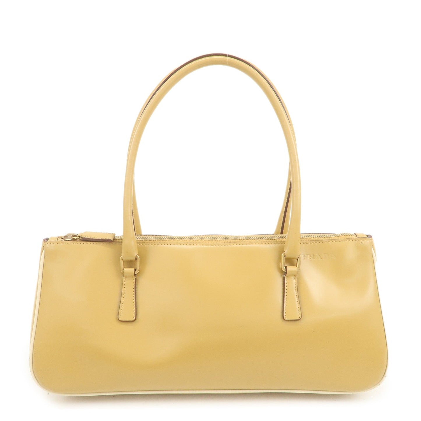 Prada Leather Shoulder Bag Hand Bag Light Brown【Pre-order】
