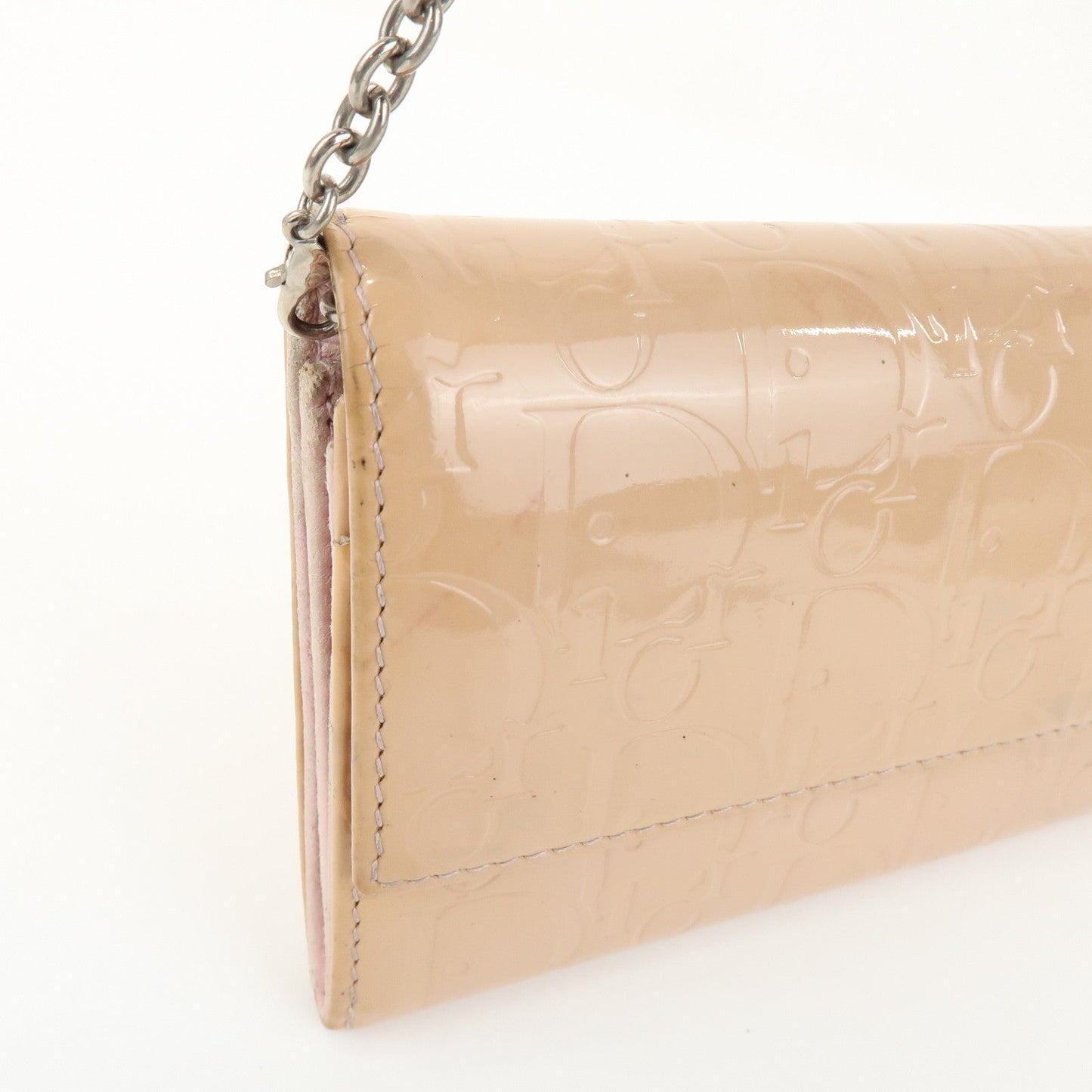 Christian Dior Patent Leather Chain Wallet Long Wallet【Pre-order】