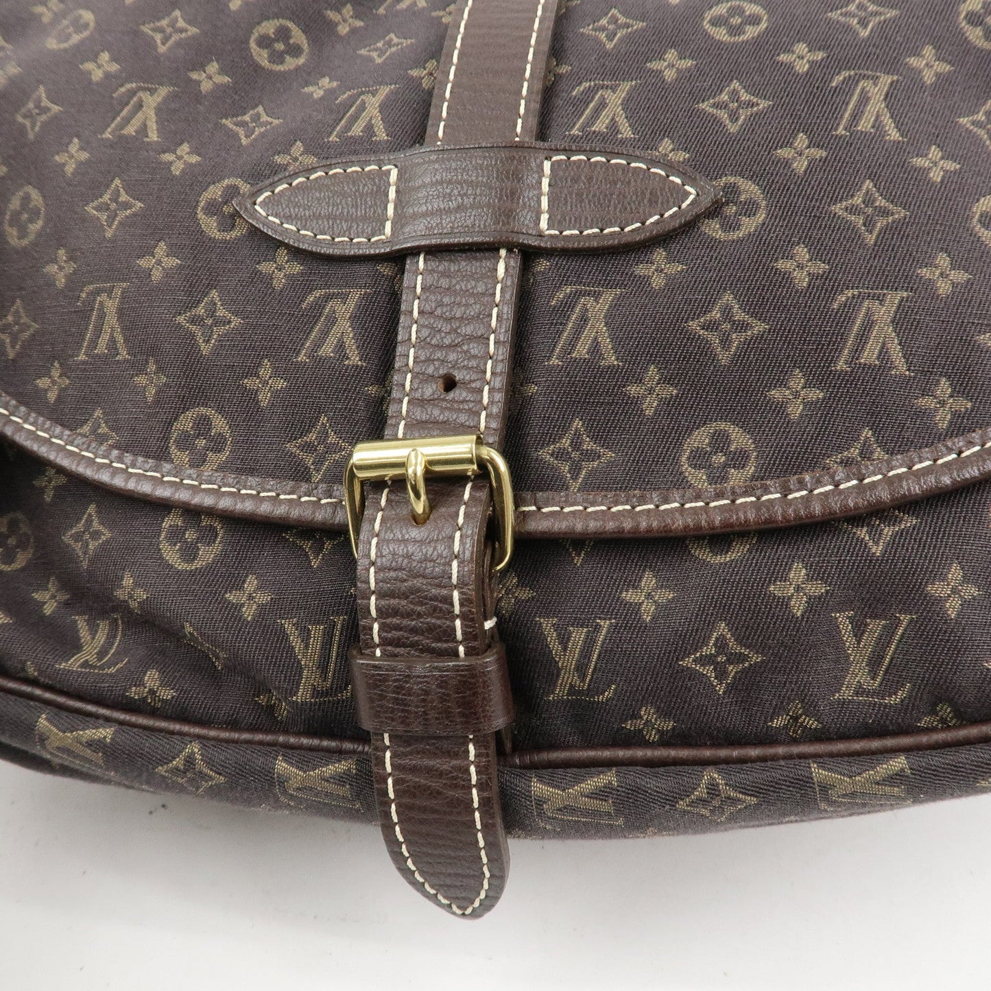 Louis Vuitton Monogram Mini Lin Saumur 30 Shoulder Bag Brown M95227【Pre-order】