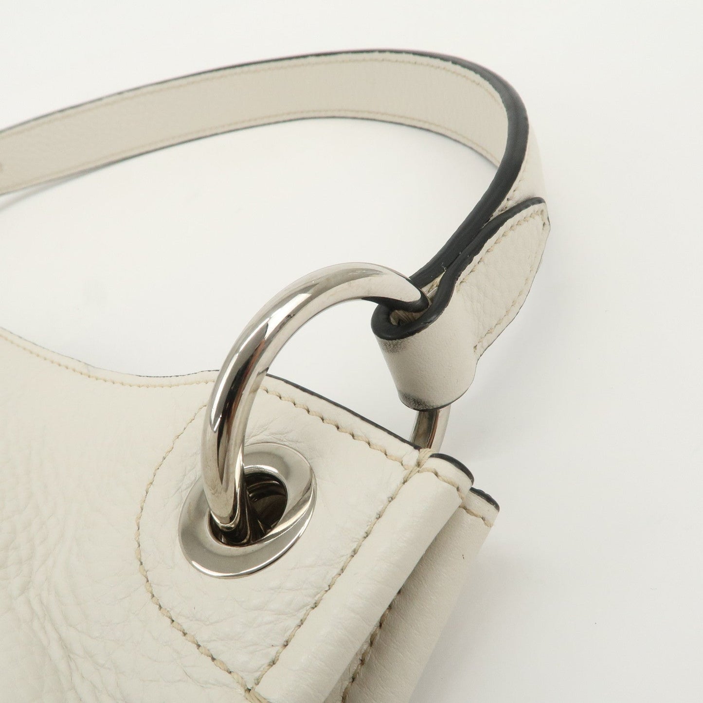 Prada Triangle Logo Leather Shoulder Bag White BR5124【Pre-order】