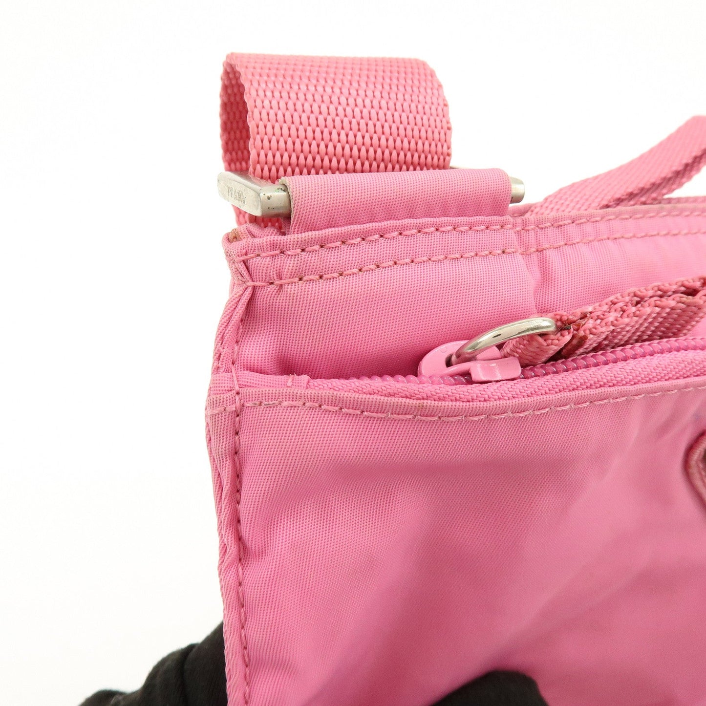 Prada Triangle Logo Nylon Shoulder Bag Crossbody Bag Pink【Pre-order】