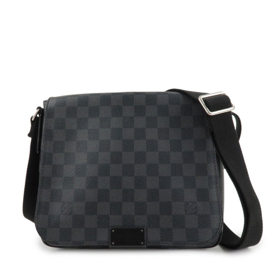 Louis Vuitton Damier Graphite District PM Shoulder Bag Black N41260【Pre-order】