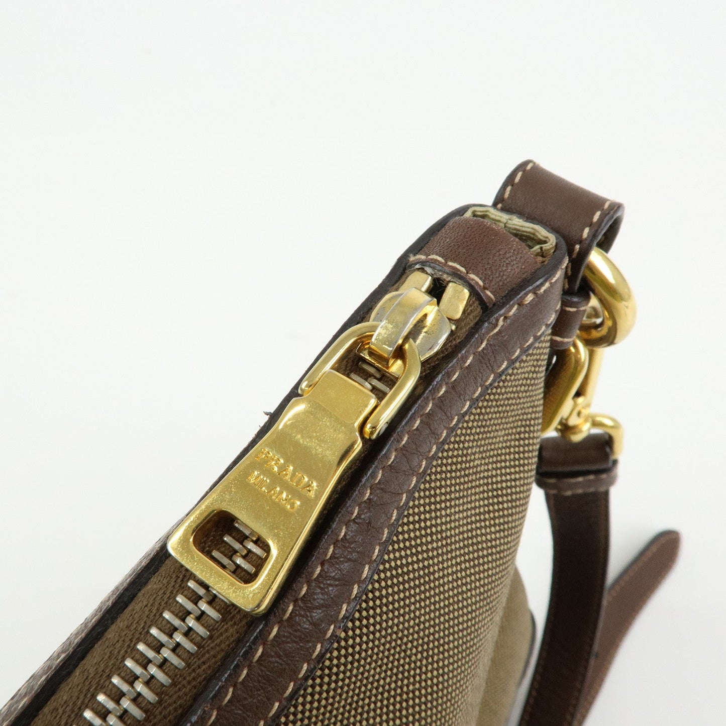 Prada Logo Jacguard Leather Shoulder Bag Crossbody Bag Brown 1BT867【Pre-order】