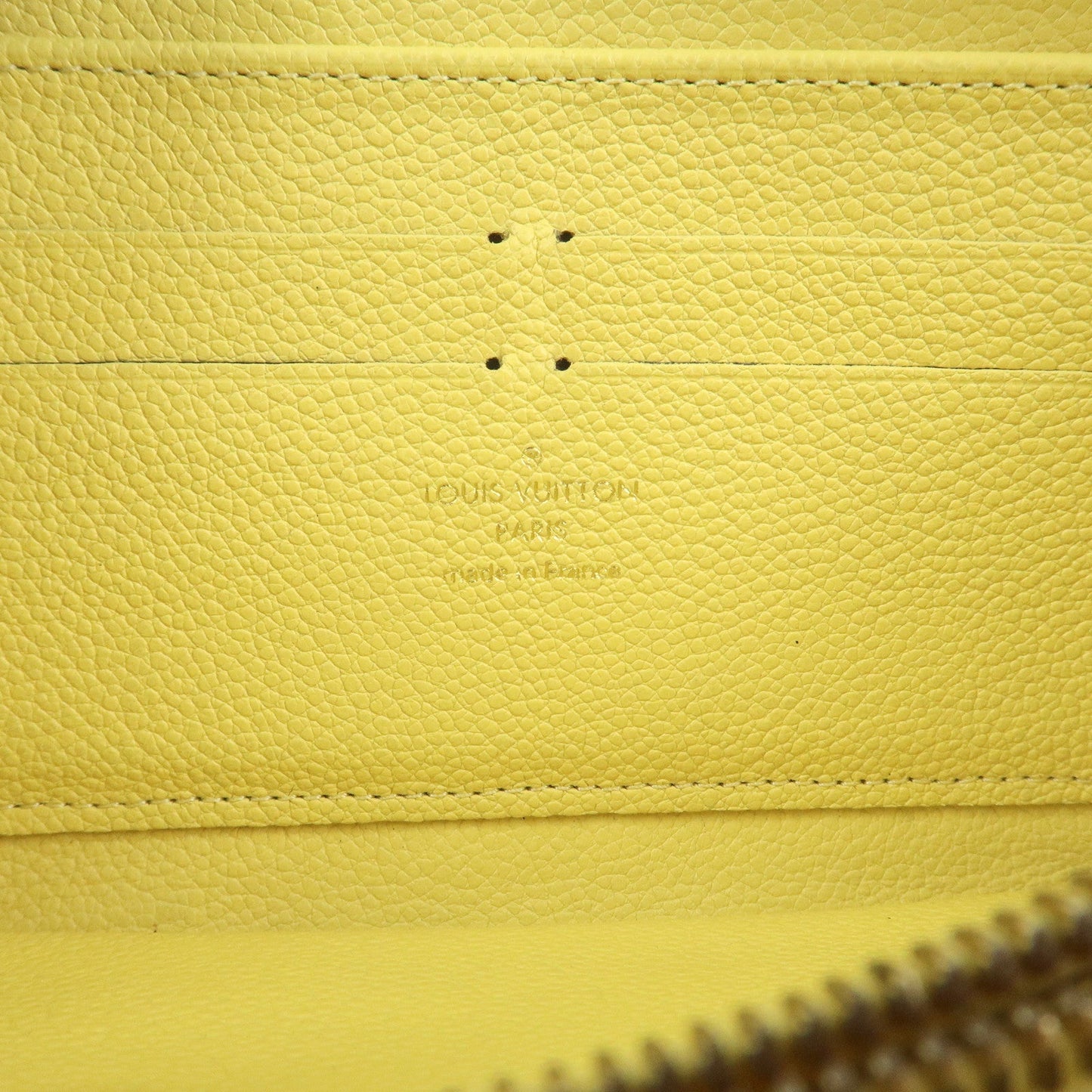 Louis Vuitton Monogram Empreinte Round Zippy Wallet Jaune M82043【Pre-order】