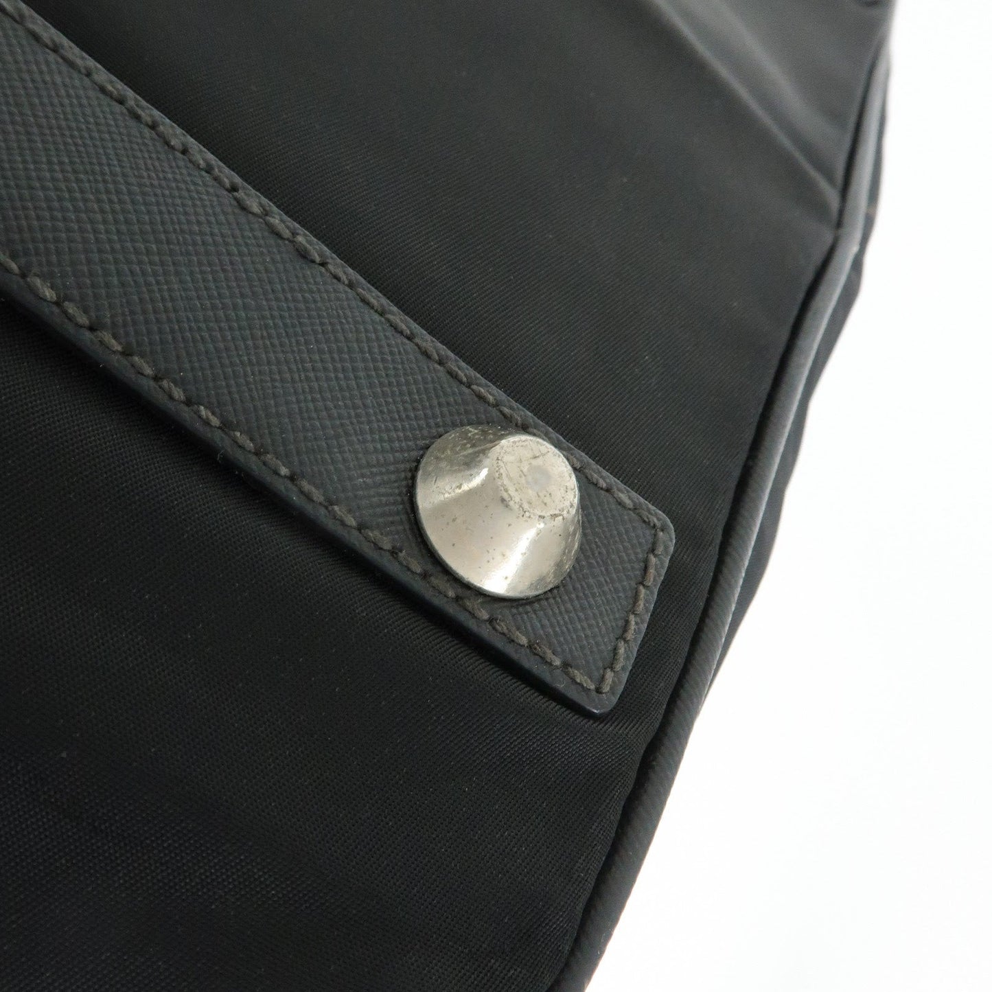 Prada Triangle Logo Nylon Leather Boston Bag Travel Bag Black【Pre-order】