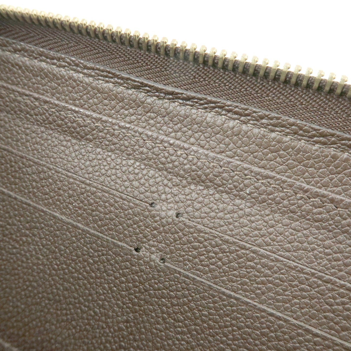 Louis Vuitton Monogram Empreinte Round Zippy Wallet Terre M60548【Pre-order】
