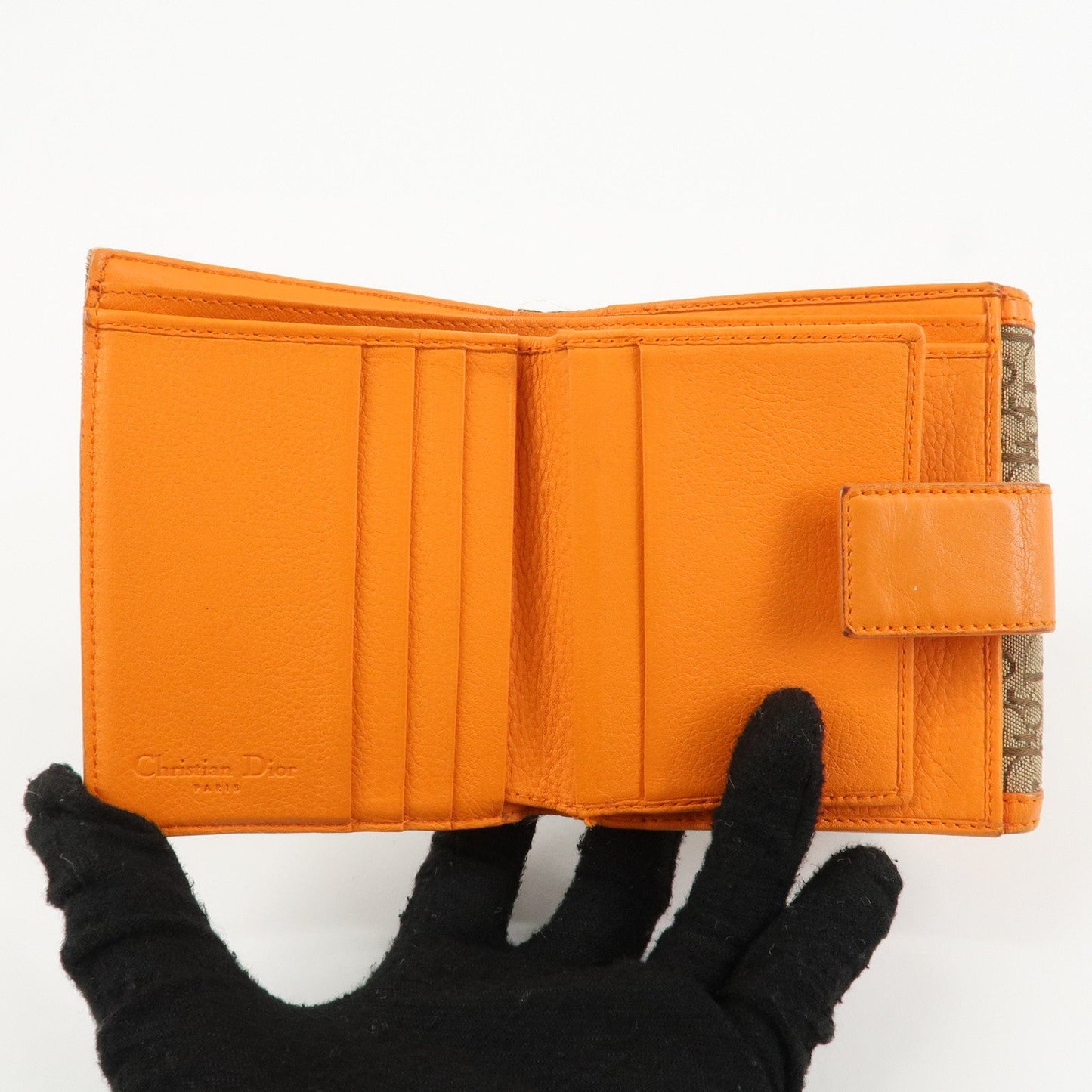 Christian Dior Street Chic Trotter Canvas Leather W Hook Trifold Wallet【Pre-order】