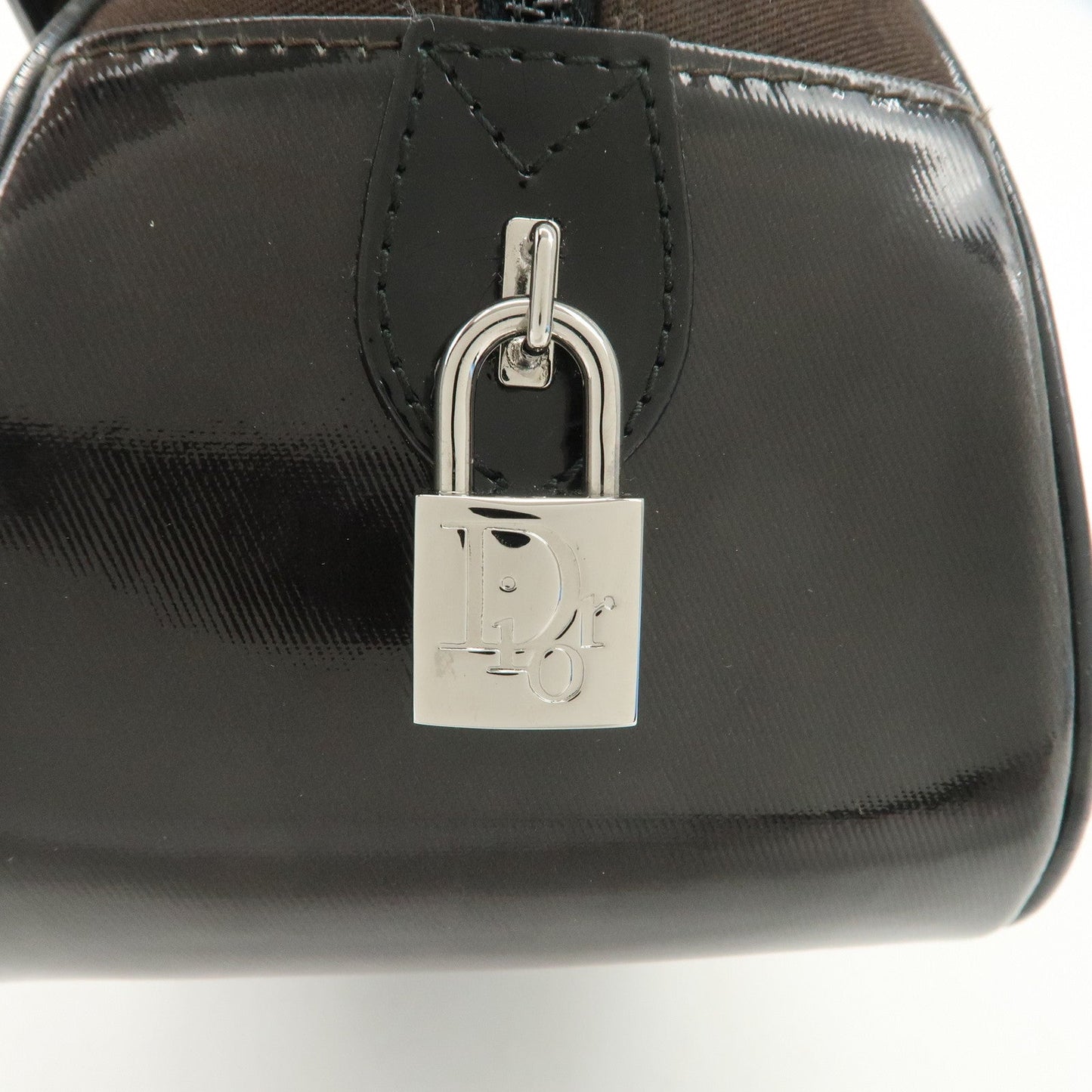 Christian Dior Double Saddle Canvas Patent Leather Hand Bag【Pre-order】