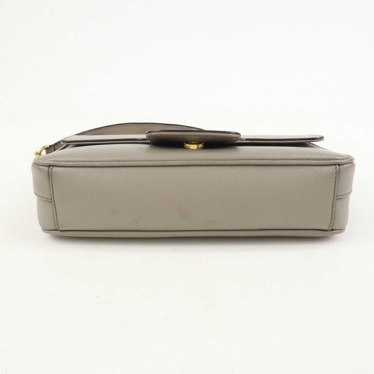 Prada Saffiano Leather Chain Shoulder Crossbody Bag Gray 1BD193【Pre-order】