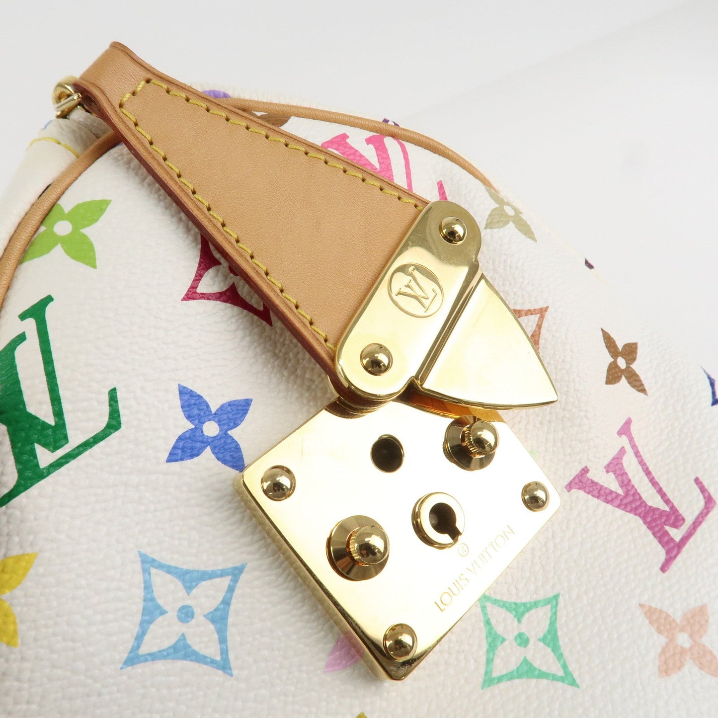 Louis Vuitton Monogram Multicolor Speedy 30 Hand Bag Blanc M92643【Pre-order】