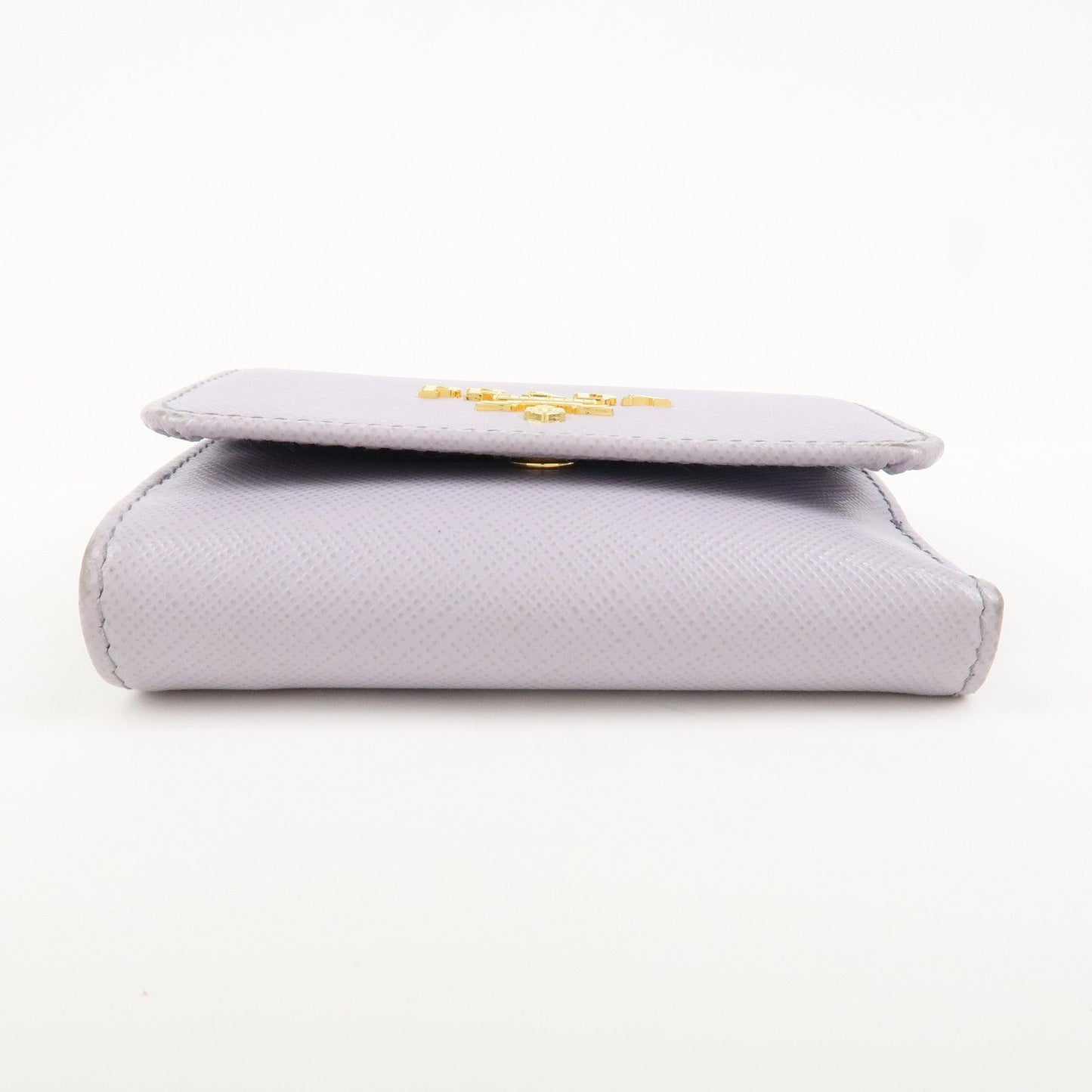 Prada Saffiano Leather Tri-fold Compact Wallet Light Purple 1MH043【Pre-order】