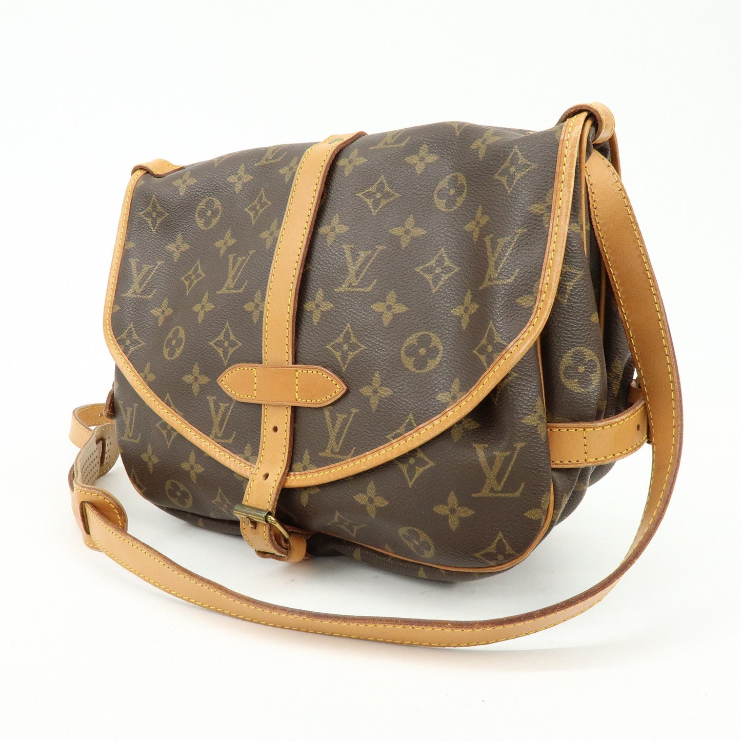 Louis Vuitton Monogram Saumur 30 Canvas Shoulder Bag Brown M42256【Pre-order】