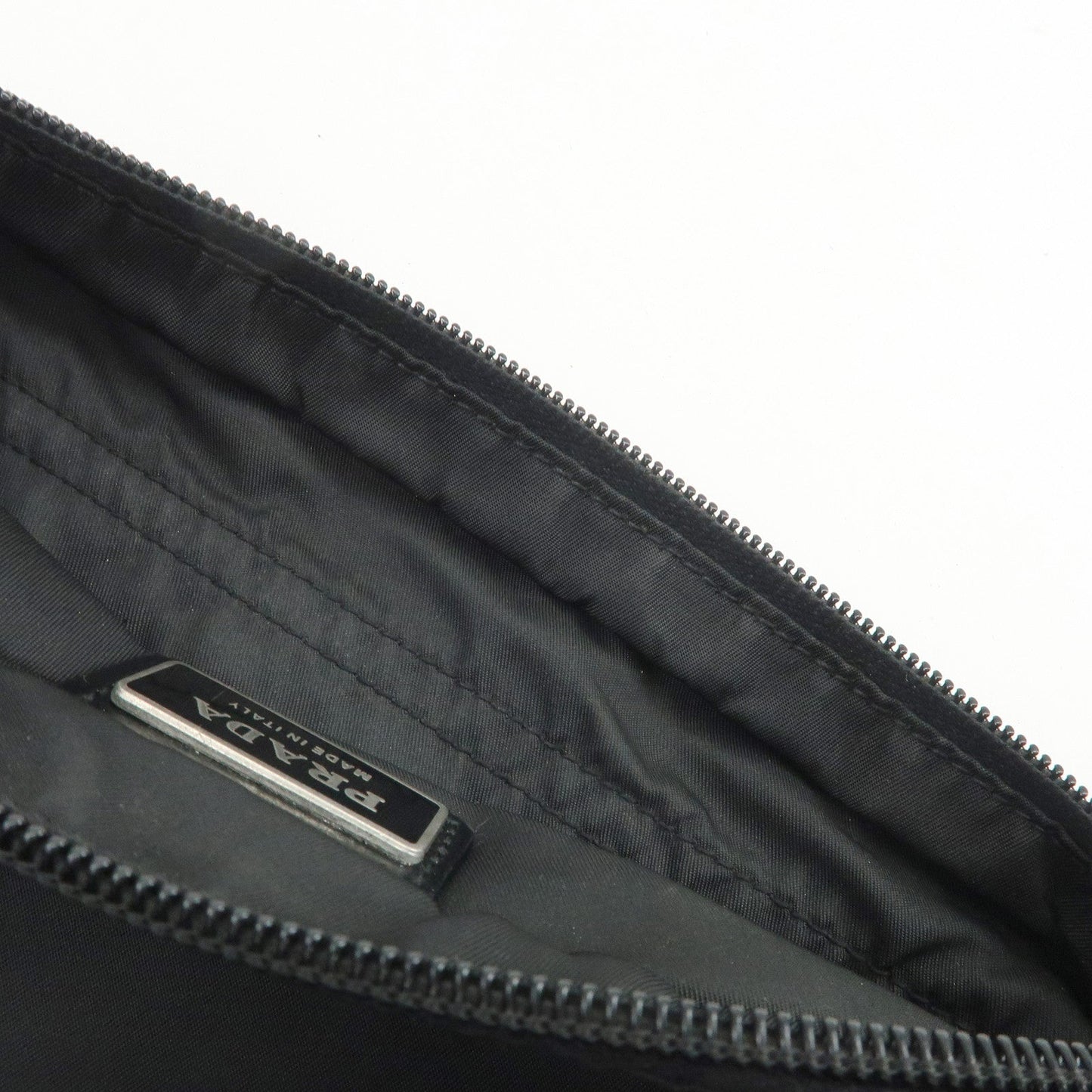 Prada Triangle Logo Nylon Leather Shoulder Bag Crossbody Bag Black【Pre-order】