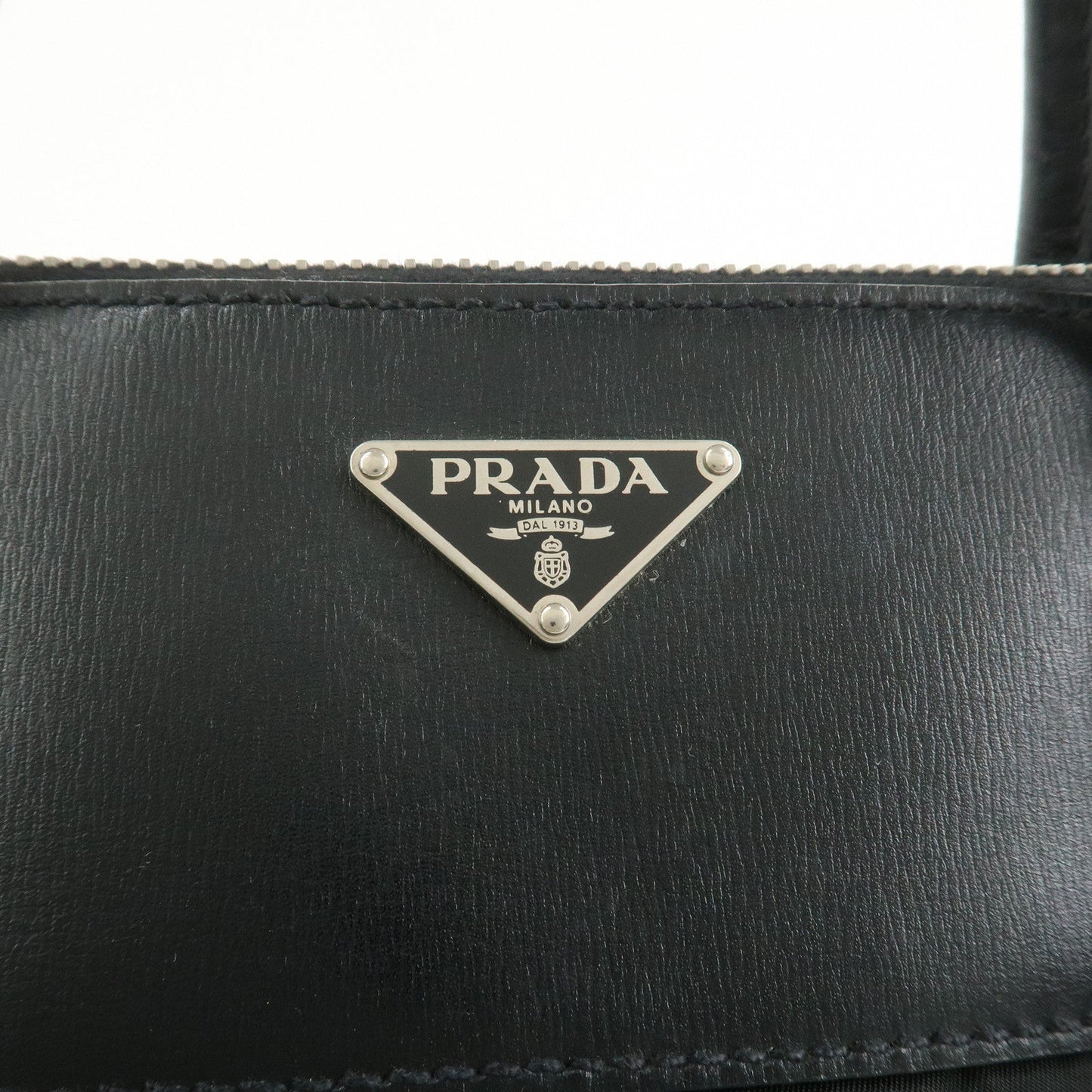 Prada Triangle Logo Nylon Leather Shoulder Bag Hand Bag Black【Pre-order】