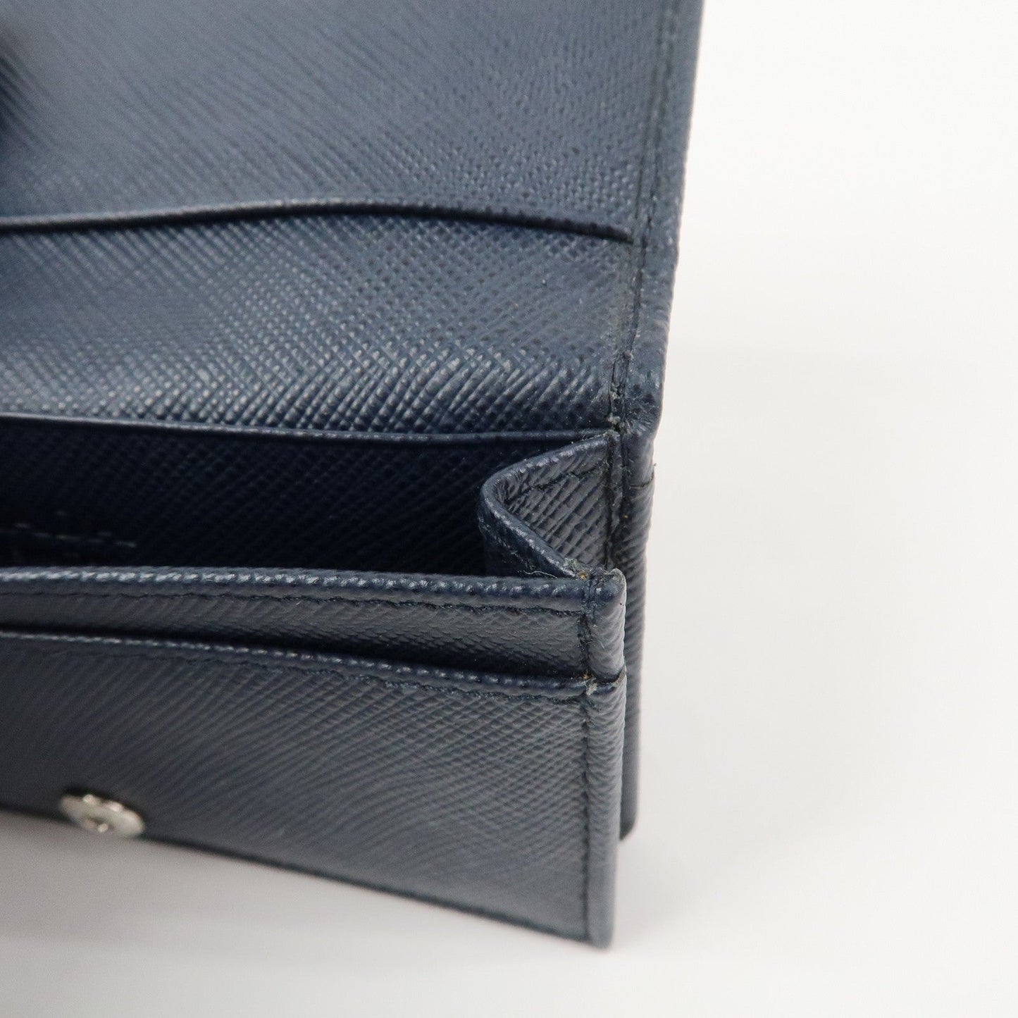 Prada Saffiano Leather Card Case Card Holder Navy 2MC122【Pre-order】