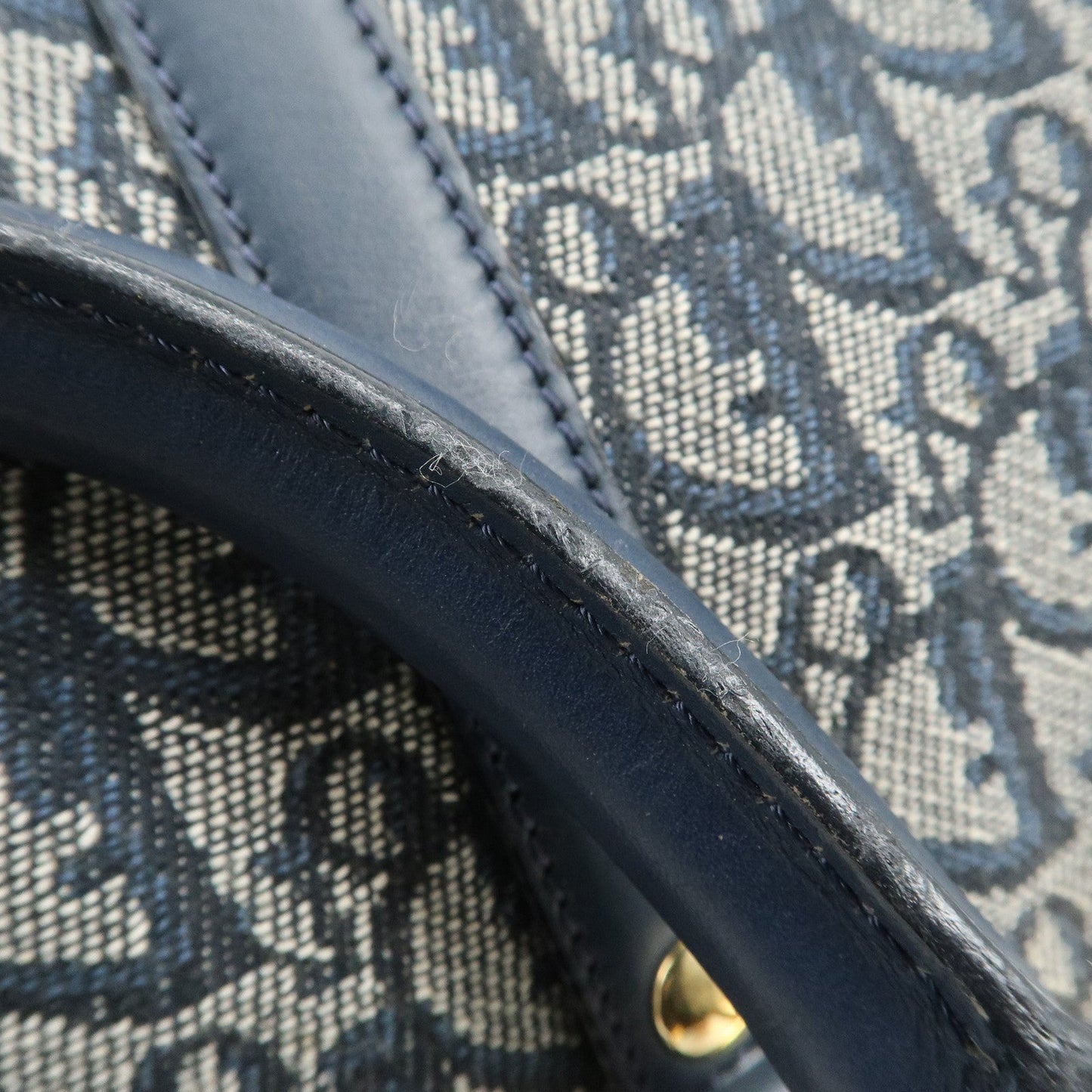 Christian Dior Trotter Jacquard Canvas Leather Boston Bag【Pre-order】