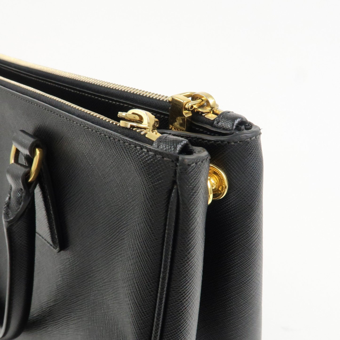 Prada Triangle Logo Galleria Saffiano Leather 2Way Bag Black 1BA274【Pre-order】