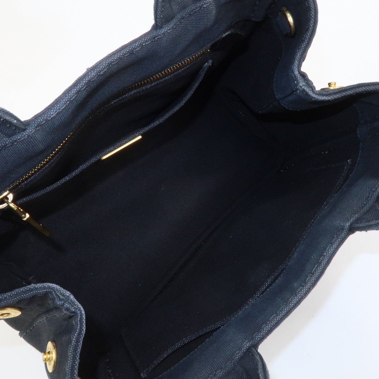 Prada Canapa Mini Triangle Logo Canvas 2Way Hand Bag Black 1BG439【Pre-order】
