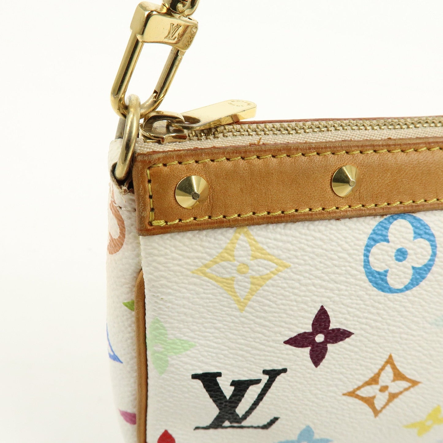 Louis Vuitton Monogram Multicolor Pochette Accessoires Blanc M92649【Pre-order】
