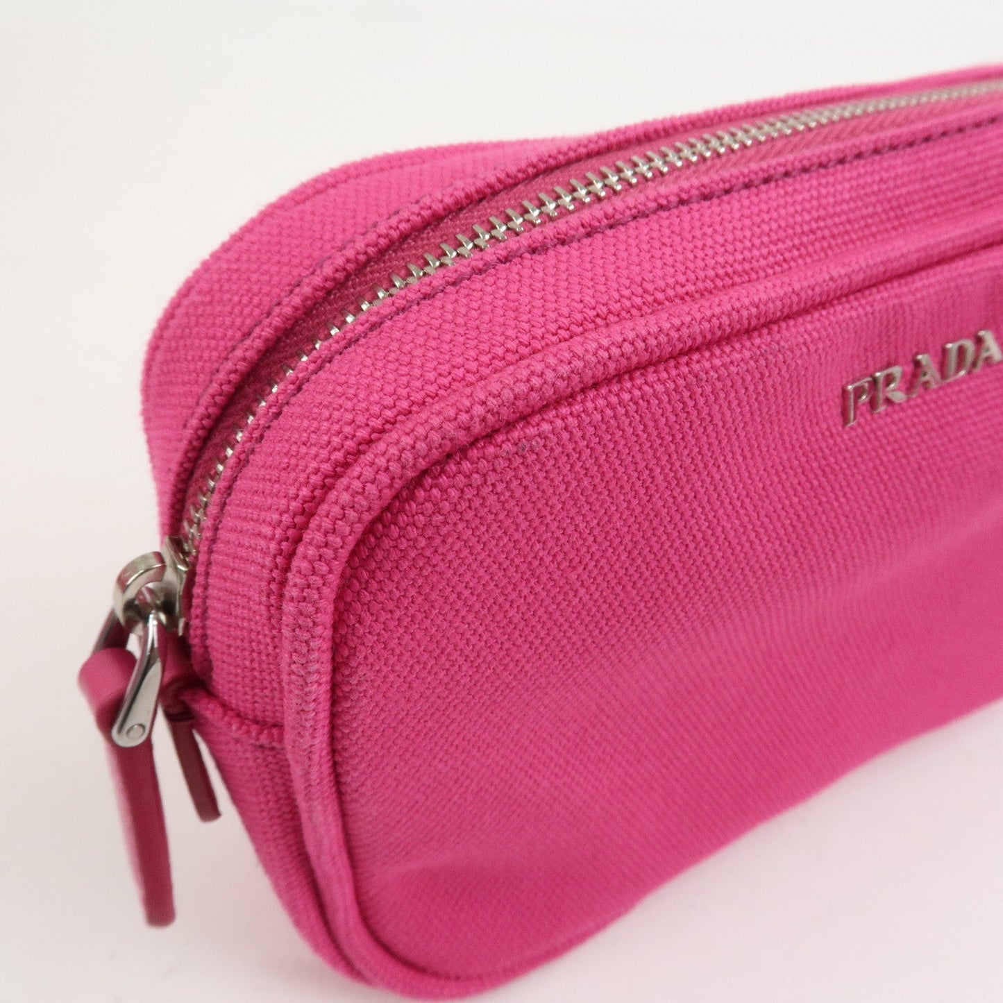 Prada Grommet Canapa Mini Canvas 2Way Bag Hand Bag Pink 1BG439【Pre-order】
