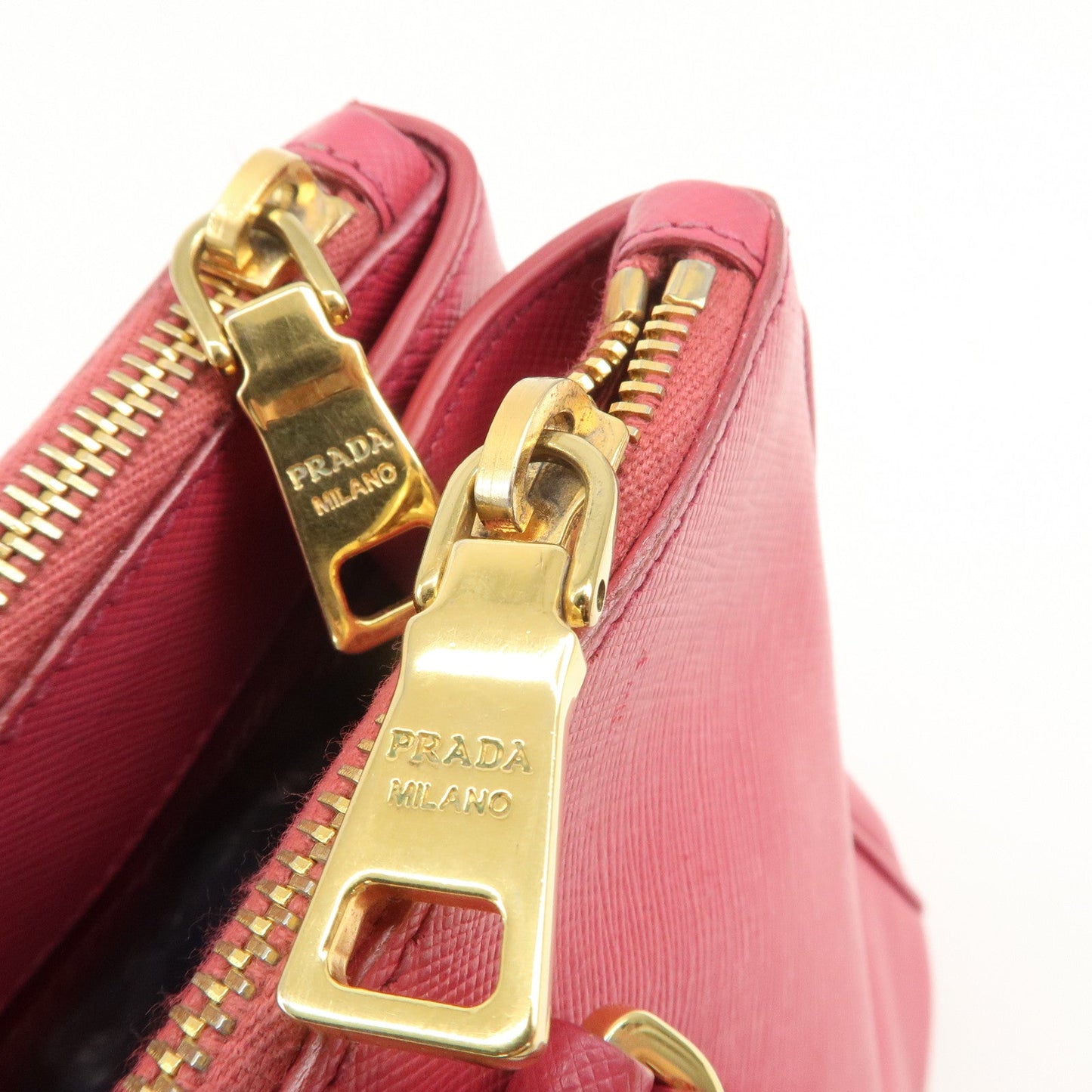Prada Triangle Logo Saffiano Leather 2Way Bag Hand Bag Pink BN1801【Pre-order】