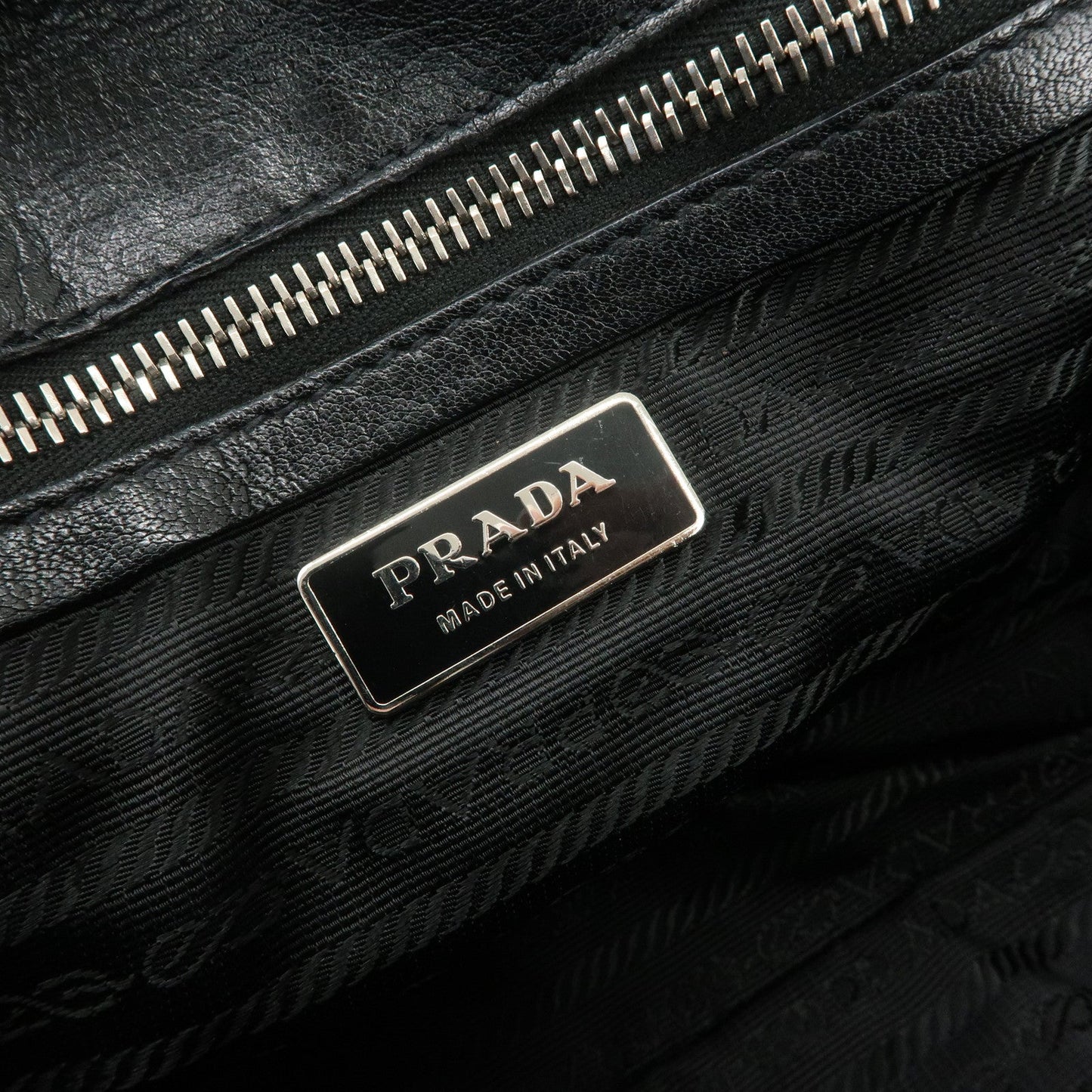 Prada Triangle Logo Leather Shoulder Bag Hand Bag Black【Pre-order】