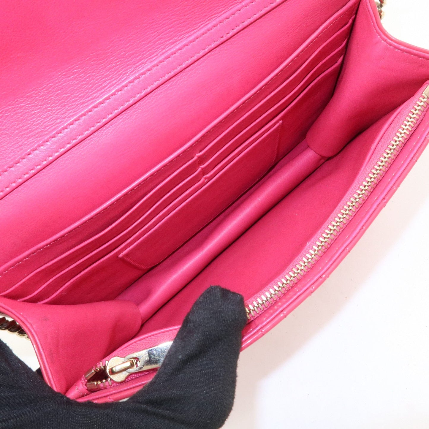 Christian Dior Cannage New Lock Patent Leather Chain Shoulder Bag【Pre-order】