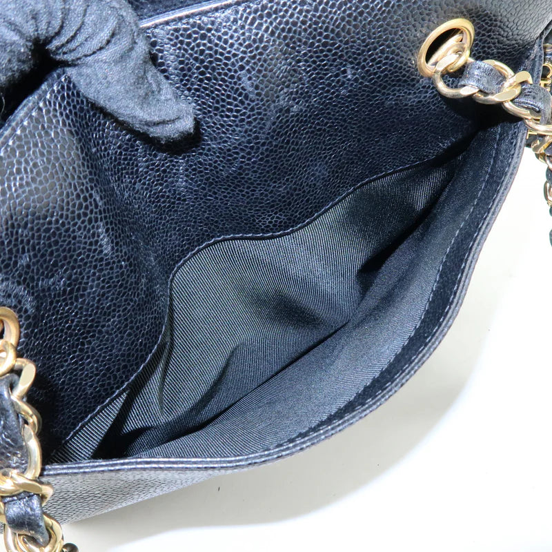 Chanel Triple COCO Mark Caviarskin Chain Shoulder Bag【Pre-order】