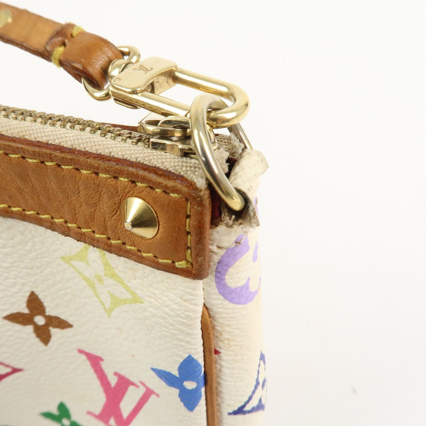 Louis Vuitton Monogram Multicolor Pochette Accessoires Blanc M92649【Pre-order】