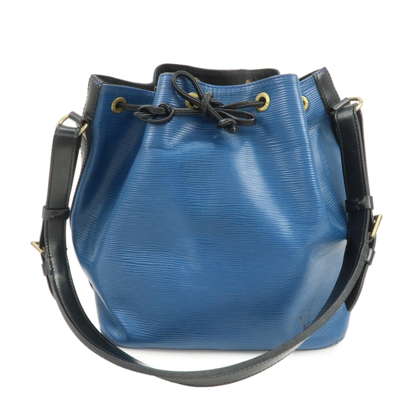 Louis Vuitton Epi Petit Noe Bi-color Shoulder Bag Noir Blue M44152【Pre-order】
