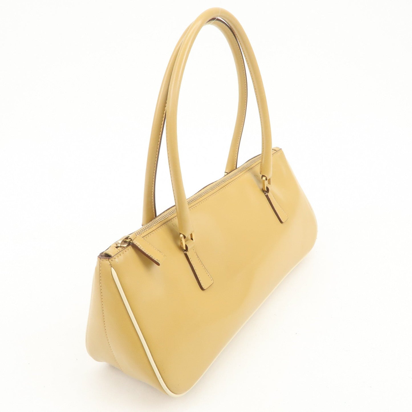 Prada Leather Shoulder Bag Hand Bag Light Brown【Pre-order】