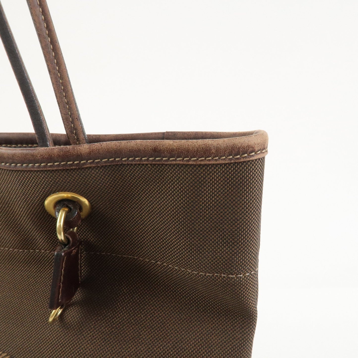 Prada Jacauard Canvas Leather Tote Bag Shoulder Bag Brown BR3579【Pre-order】