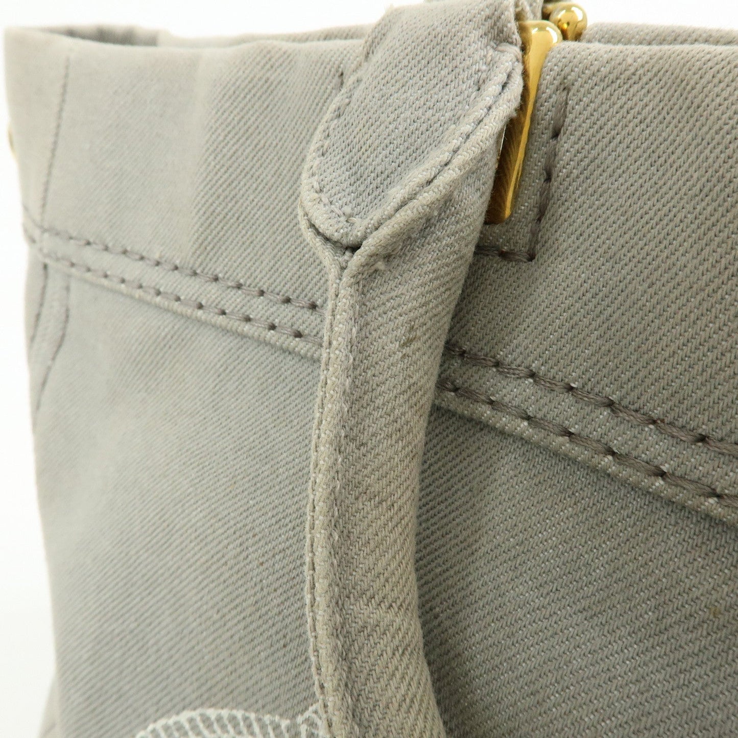 Prada Canapa Canvas 2Way Bag Hand Bag Shoulder Bag Gray BN2069【Pre-order】
