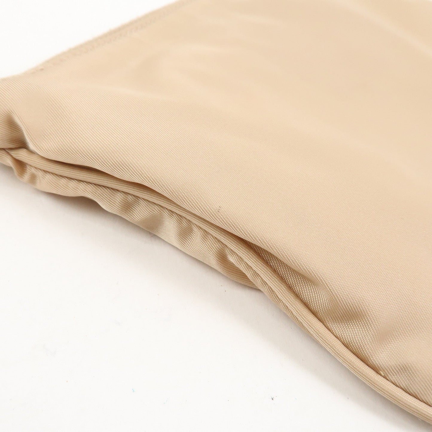 Prada Triangle Logo TESSUTO Hand Bag Pouch Beige 1NH545【Pre-order】