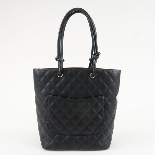 Chanel Cambon Line Coco Mark Lamb Skin Small Tote Bag【Pre-order】