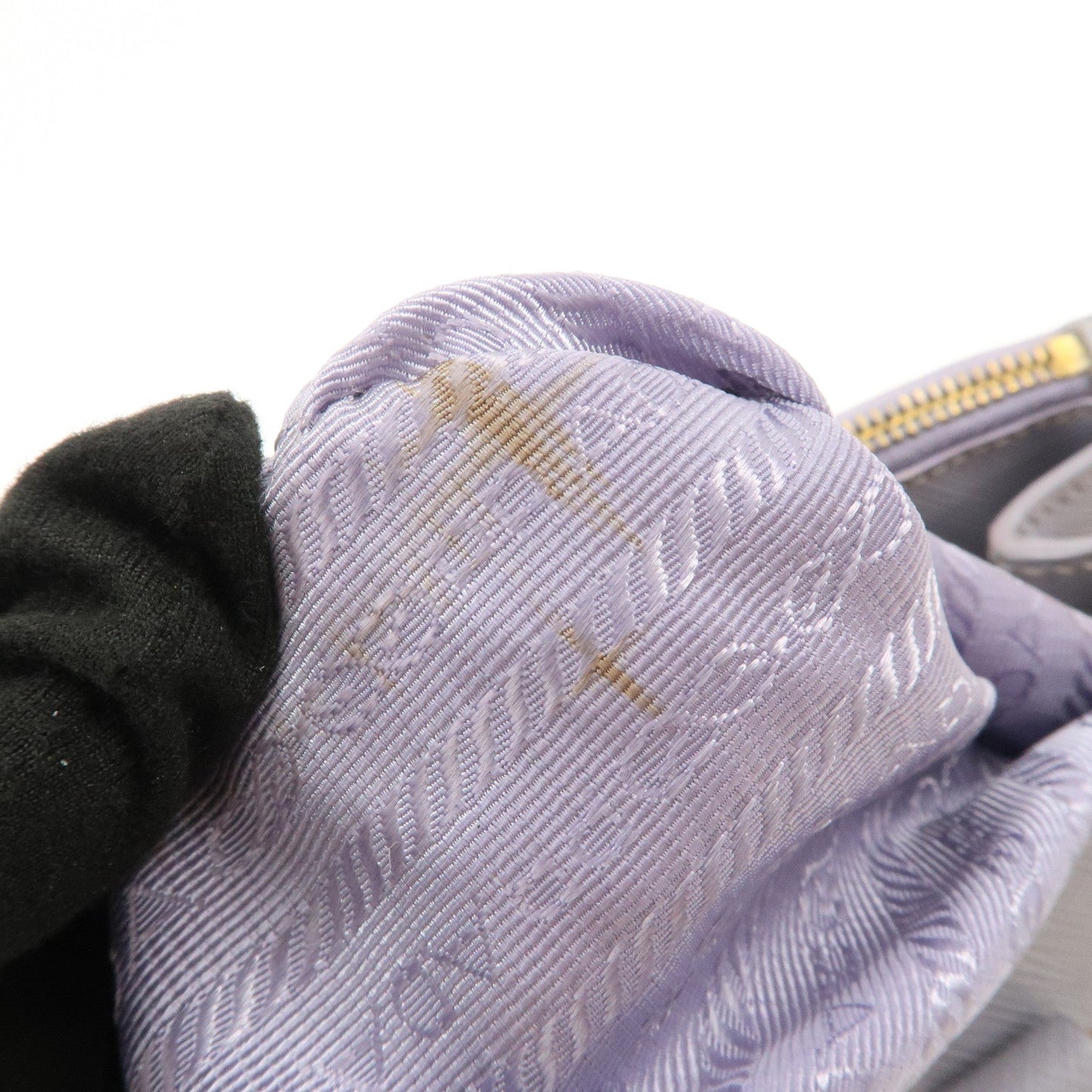 Prada Traingle Logo Galleria 2Way Shoulder Hand Bag Lavender 1BA863【Pre-order】