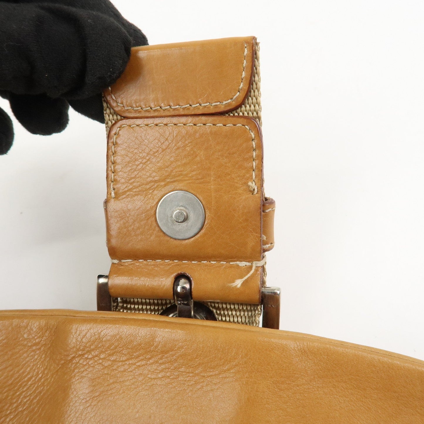 Prada Triangle Logo Leather Nylon Shoulder Bag Brown BR2418【Pre-order】