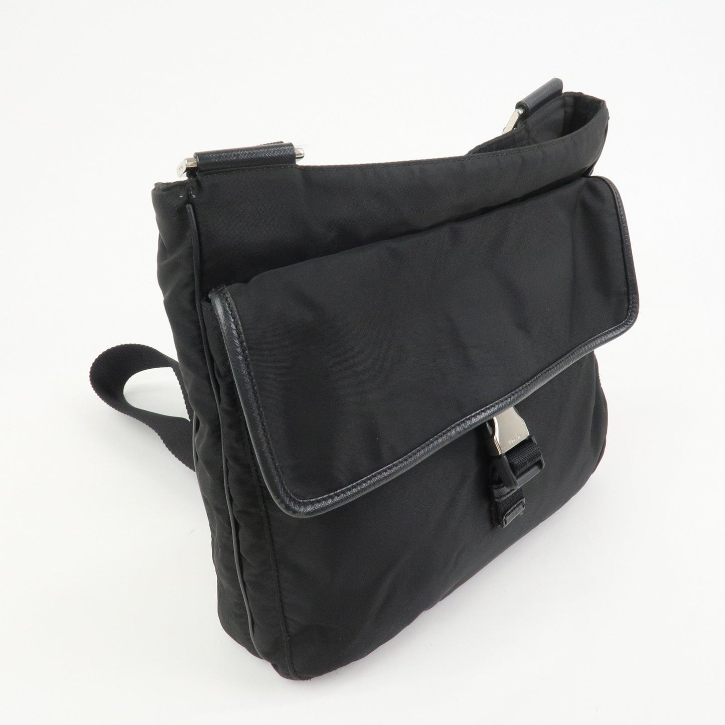 Prada Nylon Saffiano Leather Shoulder Bag Black VA0269【Pre-order】