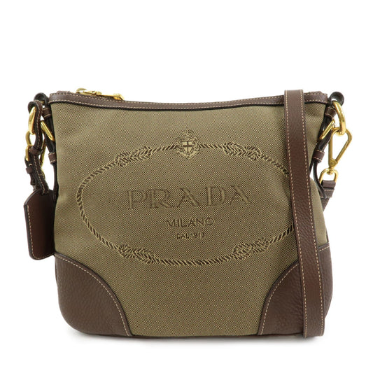 Prada Logo Jacguard Leather Shoulder Bag Crossbody Bag Brown 1BT867【Pre-order】