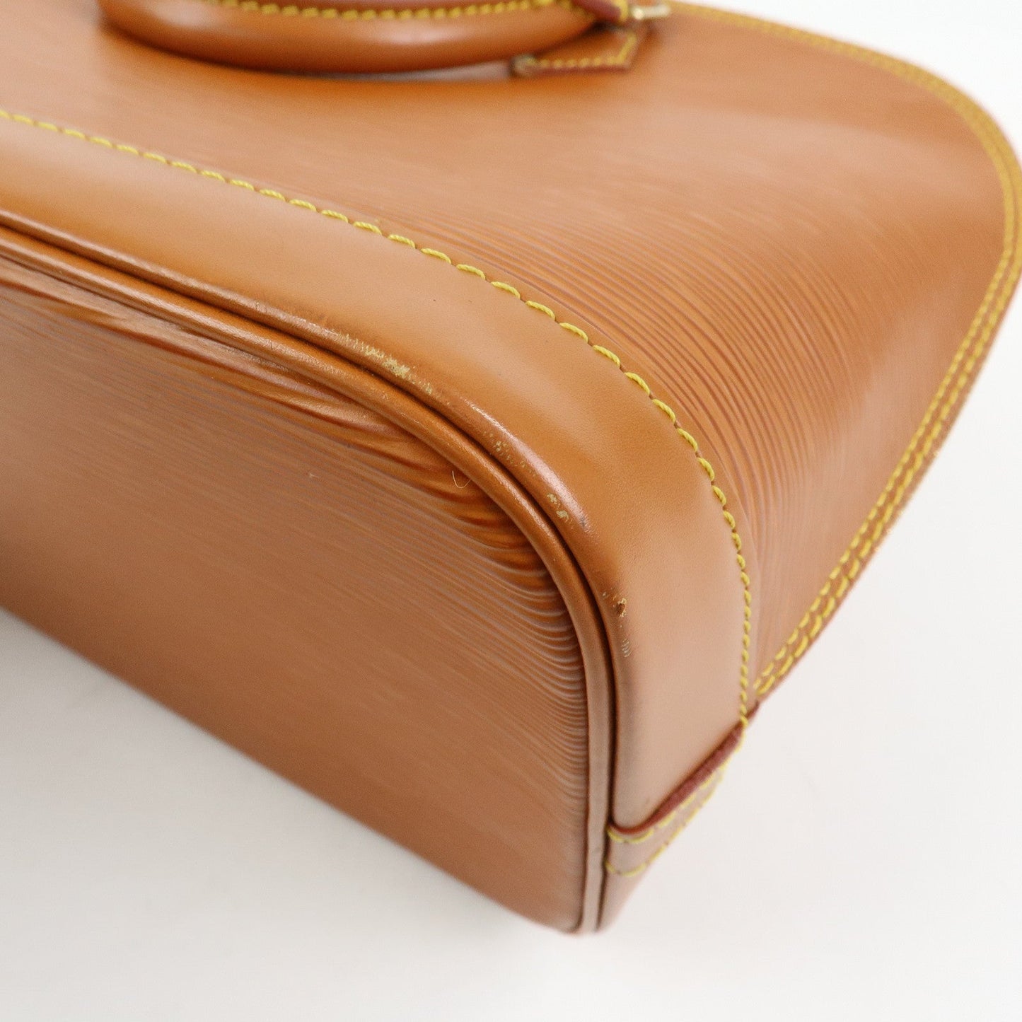 Louis Vuitton Epi Alma PM Lether Hand Bag Zipang Gold M52148【Pre-order】