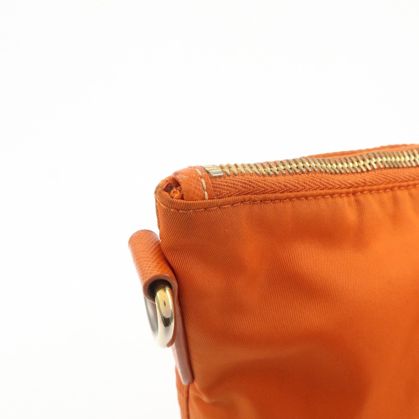 Prada Nylon Saffiano Leather Tote Bag Hand Bag Orange【Pre-order】