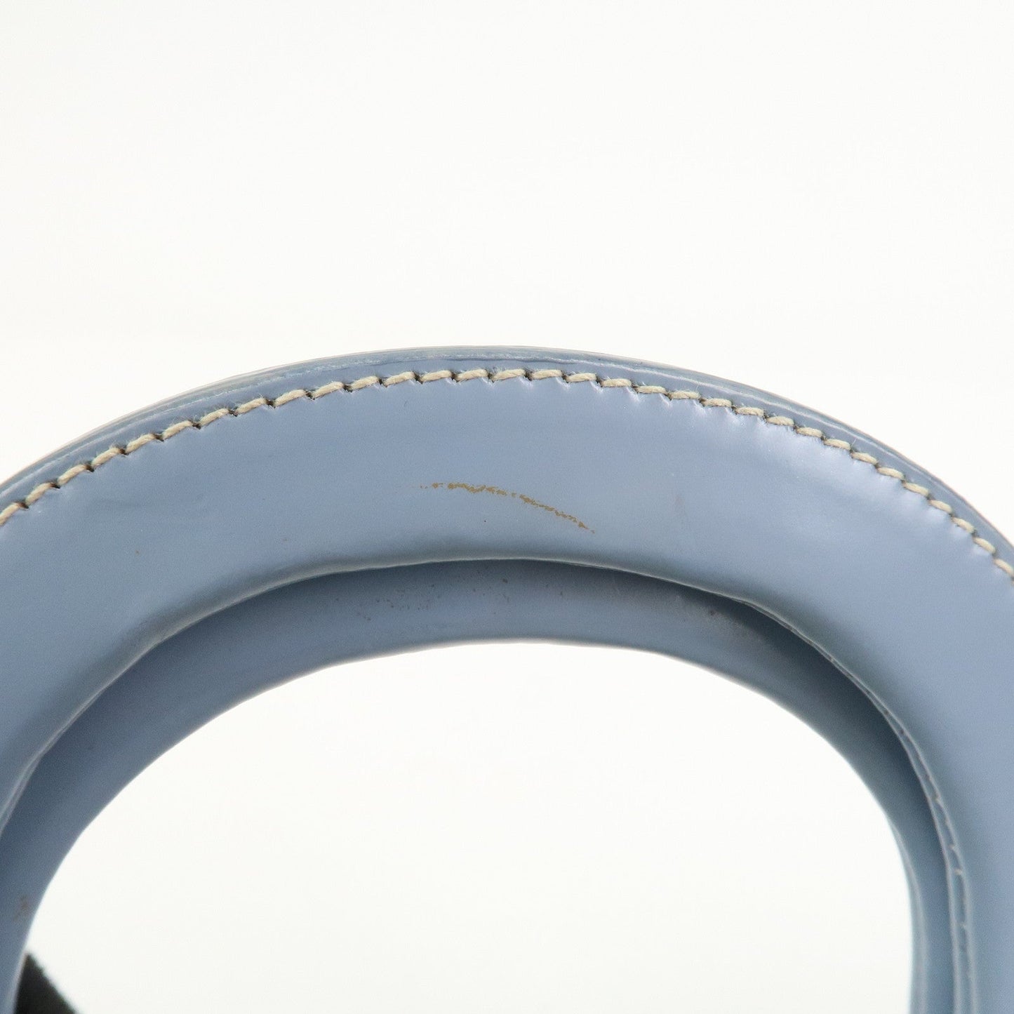 Prada Triangle Logo Nylon Leather Hand Bag Light Blue【Pre-order】