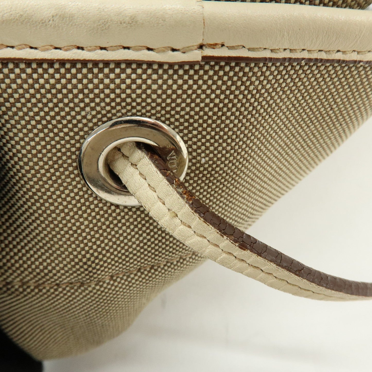 Prada Logo Jacquard Leather Shoulder Bag Crossbody Bag Beige【Pre-order】