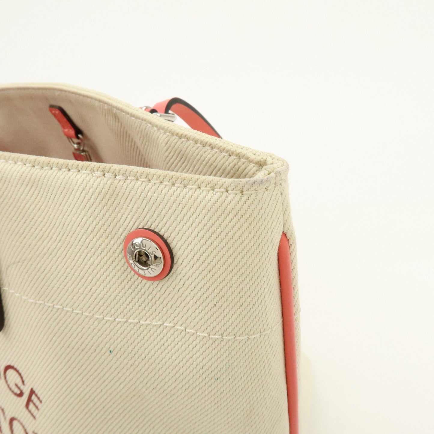 Louis Vuitton Canvas Leather Cabas PM Hand Bag Corail M94505【Pre-order】
